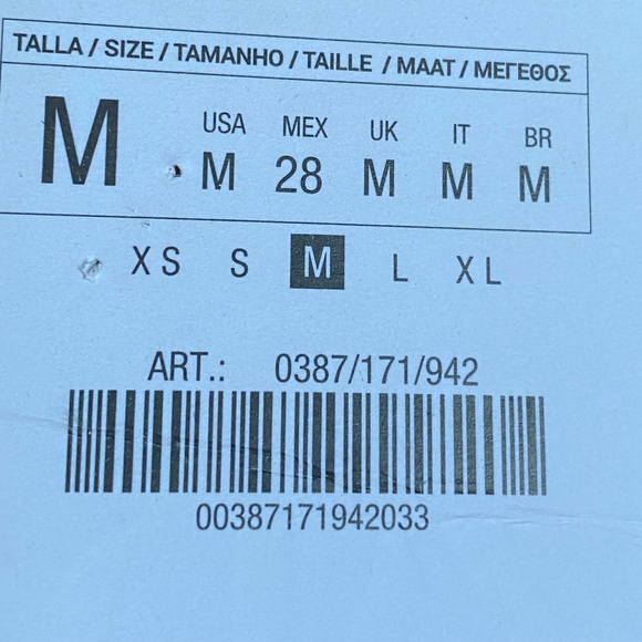 NWT. Zara Beige-Pink Satin A-Line Silhouette High Waist Midi Skirt Size M. - Picture 10 of 12